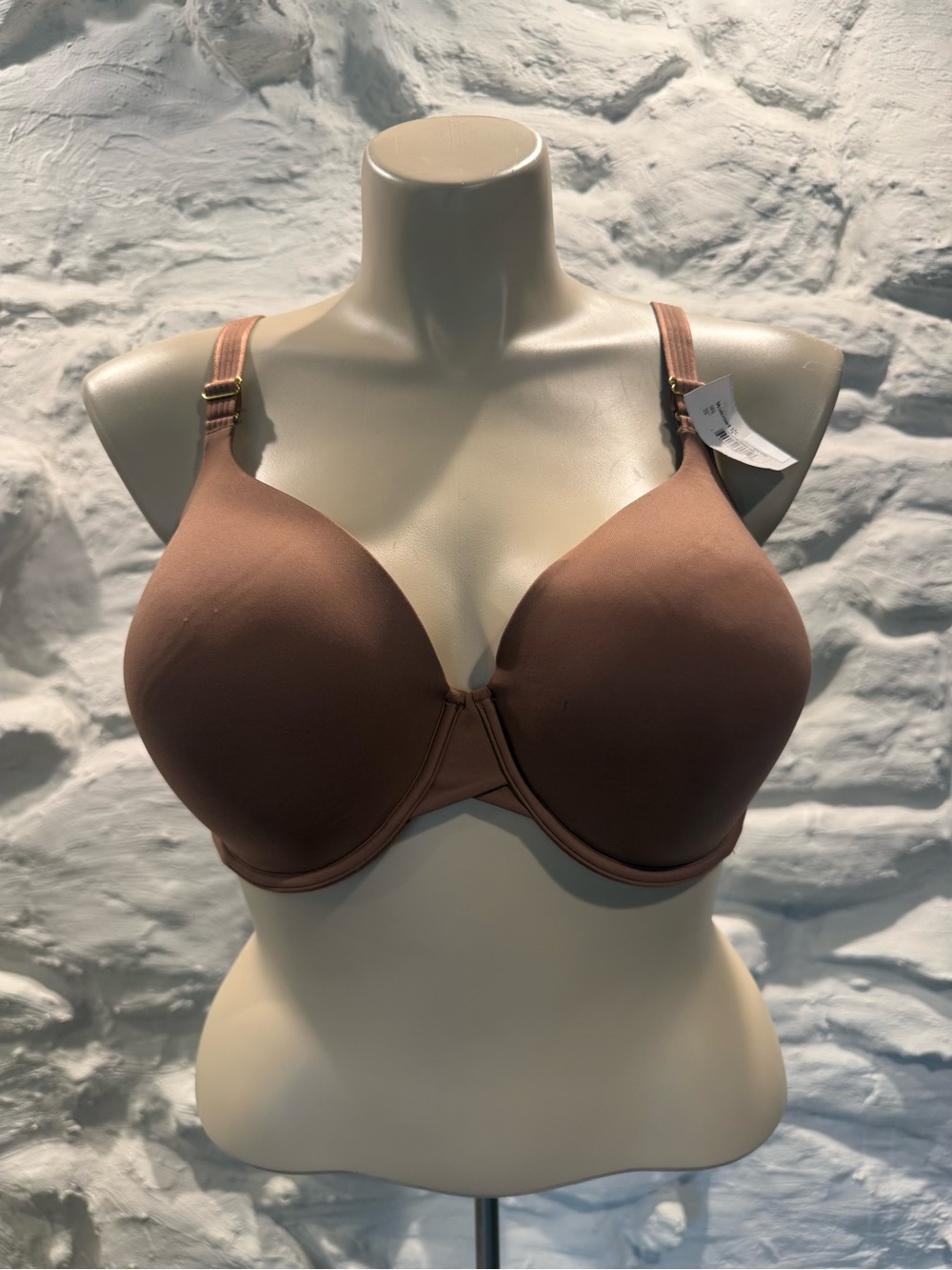 Joyspun Bra Pure Espresso Smooth Underwire T Shirt Size 42DD Convertible NWT!